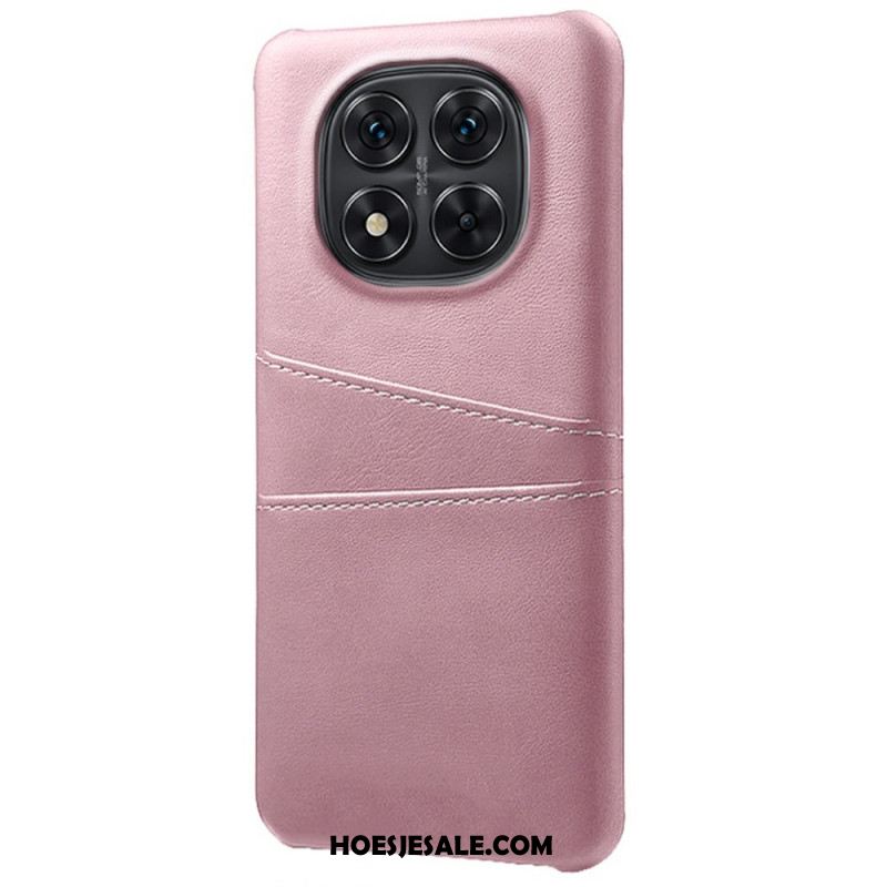 Cover Hoesje Xiaomi Redmi Note 14 Pro 5g Telefoonhoesje Dubbele Kaarthouder Met Leer-effect