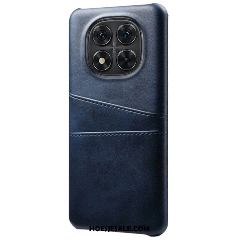 Cover Hoesje Xiaomi Redmi Note 14 Pro 5g Telefoonhoesje Dubbele Kaarthouder Met Leer-effect