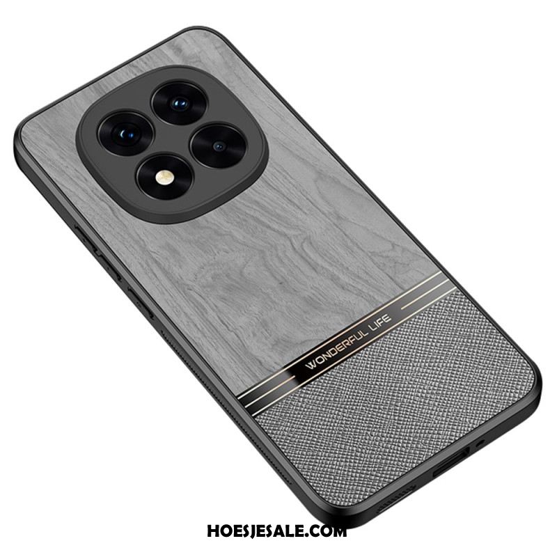 Cover Hoesje Xiaomi Redmi Note 14 Pro Plus 5g Telefoonhoesje Houtstijl