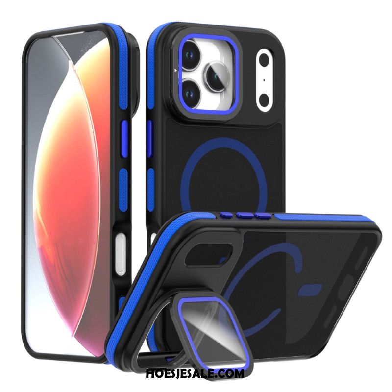 Cover Hoesje iPhone 17 Pro Telefoonhoesje Hybride Magsafe Met Lensbeschermer En Geïntegreerde Houder