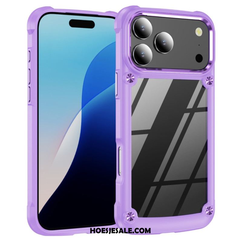 Cover Hoesje iPhone 17 Pro Telefoonhoesje Hybride Transparant