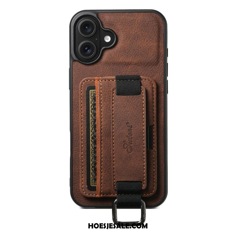 Cover Hoesje iPhone 17 Telefoonhoesje Kaarthouder In Retro Design