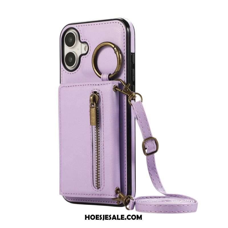 Cover Hoesje iPhone 17 Telefoonhoesje Portemonnee Met Rits