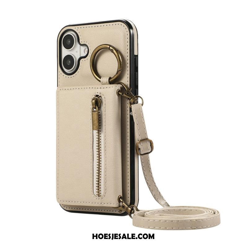 Cover Hoesje iPhone 17 Telefoonhoesje Portemonnee Met Rits