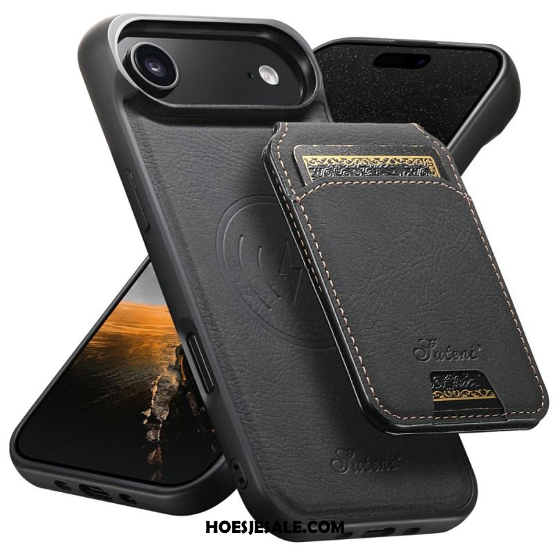 Cover Hoesje iPhone Air Telefoonhoesje Magsafe-compatibel Met Standaard En Afneembare Kaarthouder