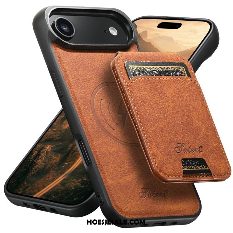 Cover Hoesje iPhone Air Telefoonhoesje Magsafe-compatibel Met Standaard En Afneembare Kaarthouder