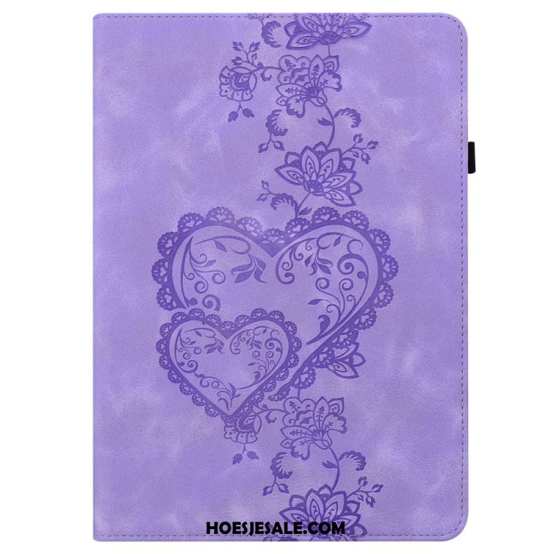 Cover Samsung Galaxy Tab S10 Plus Hartjes Met Suède-effect