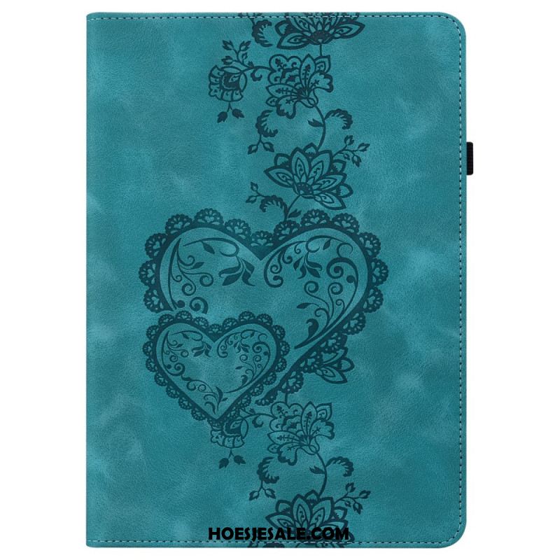 Cover Samsung Galaxy Tab S10 Plus Hartjes Met Suède-effect