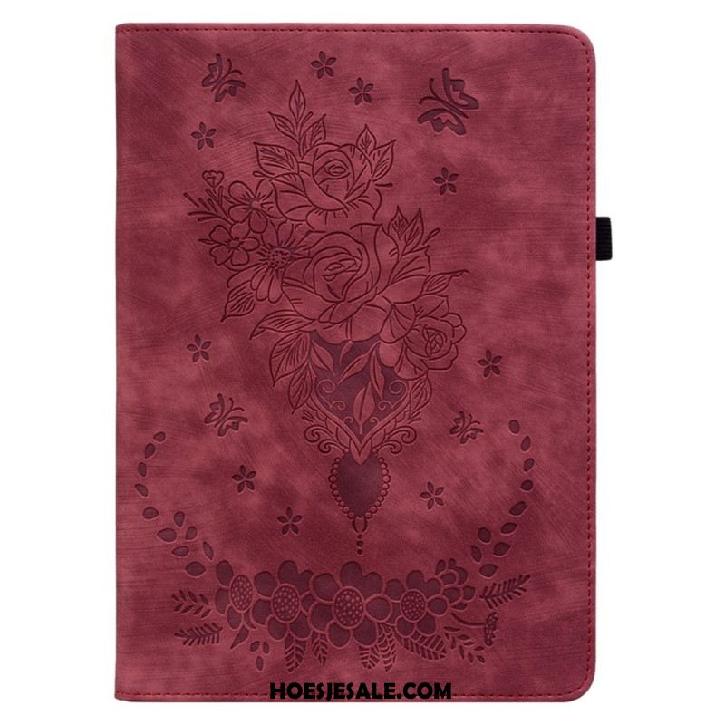 Cover Samsung Galaxy Tab S10 Plus Vlinders En Rozen