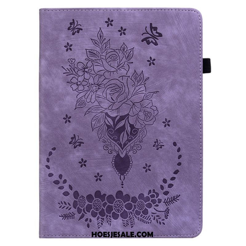 Cover Samsung Galaxy Tab S10 Plus Vlinders En Rozen