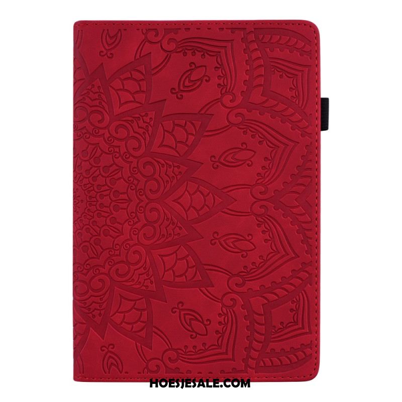 Cover Samsung Galaxy Tab S11 Ultra Mandala Met Suède-effect Bescherming Hoesje
