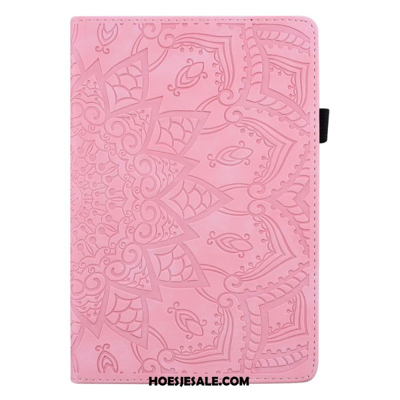 Cover Samsung Galaxy Tab S11 Ultra Mandala Met Suède-effect Bescherming Hoesje