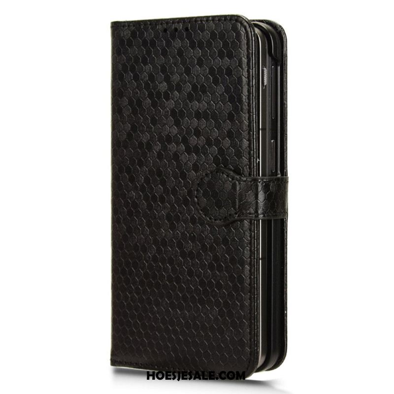 Cover Voor Oppo Find N3 Met Krasbestendige Markering En Portemonnee