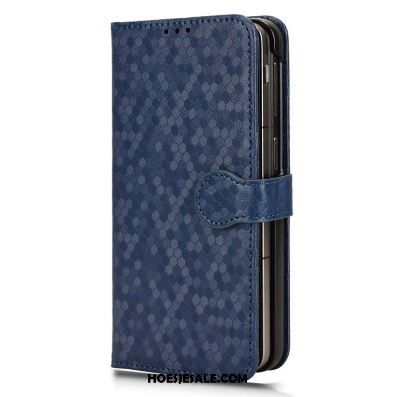 Cover Voor Oppo Find N3 Met Krasbestendige Markering En Portemonnee