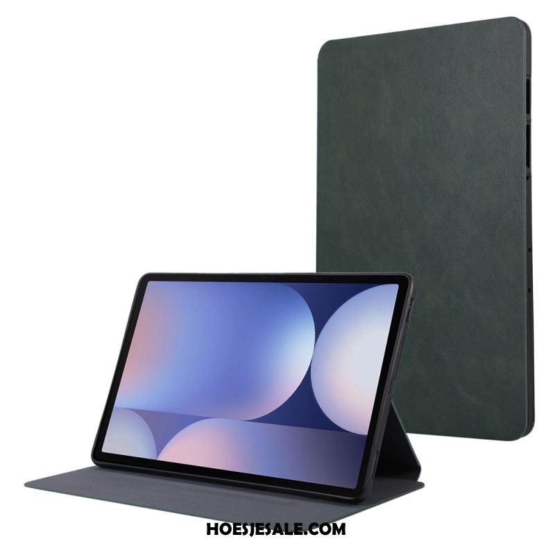 Cover Voor Samsung Galaxy Tab S10 Plus Stylushouder Met Suède-effect