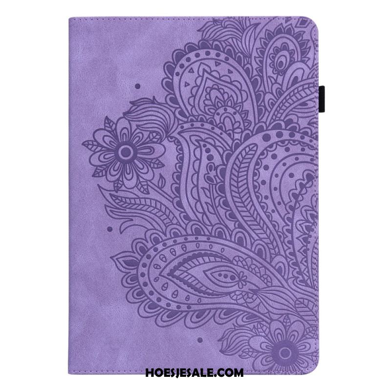 Cover Xiaomi Pad 6 Bloemenprint Met Leerlook