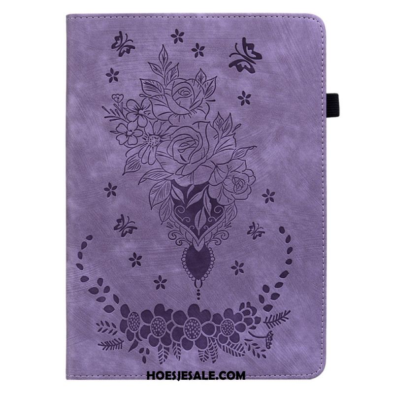 Cover Xiaomi Pad 6 Pro Roze Leerlook Bescherming Hoesje