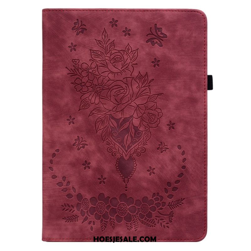 Cover Xiaomi Pad 6 Pro Roze Leerlook Bescherming Hoesje