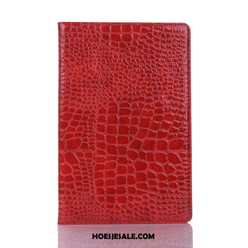 Cover voor Samsung Galaxy Tab A7 Lite Krokodil Textuur