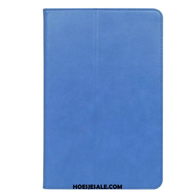 Cover voor Samsung Galaxy Tab S8 Plus / Tab S7 Plus Leren Stijl Met Riem