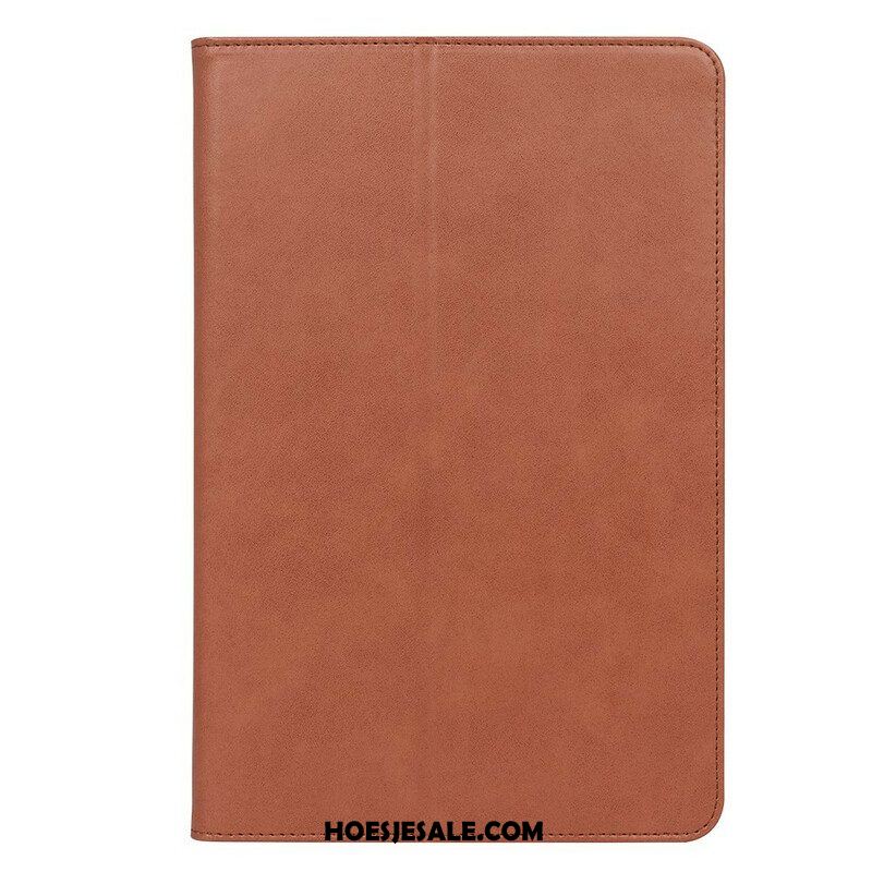 Cover voor Samsung Galaxy Tab S8 Plus / Tab S7 Plus Leren Stijl Met Riem