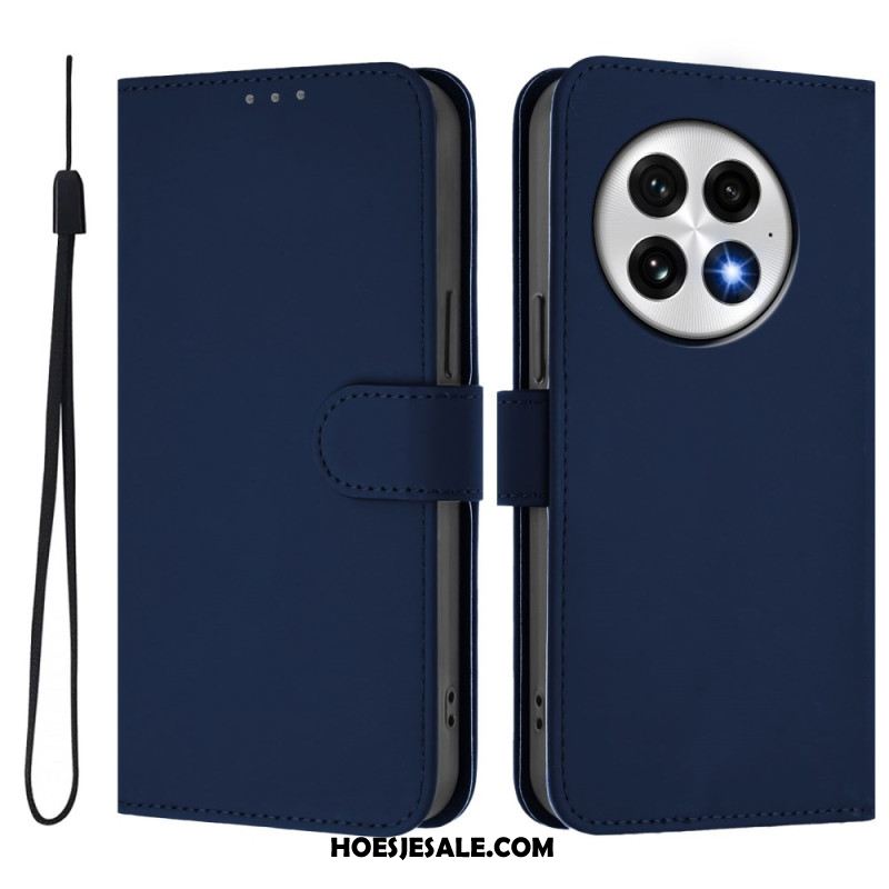 Flip Case Leren Oneplus 13 Effen Portemonnee