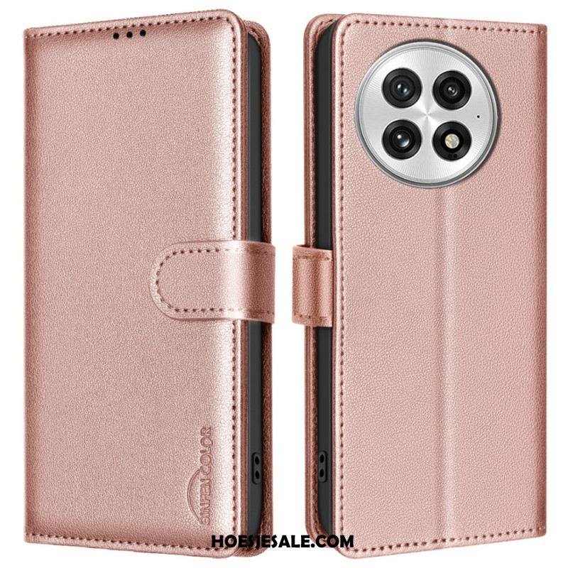 Flip Case Leren Oneplus 13 Rfid-bescherming Binfen Color