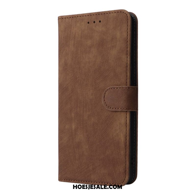 Flip Case Leren Oneplus 13 Suède-effect Met Rfid-bescherming