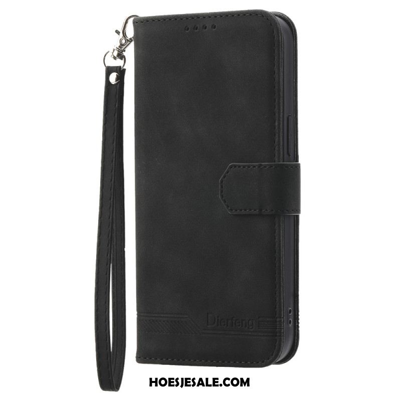 Flip Case Leren Oneplus 13r Dierfeng