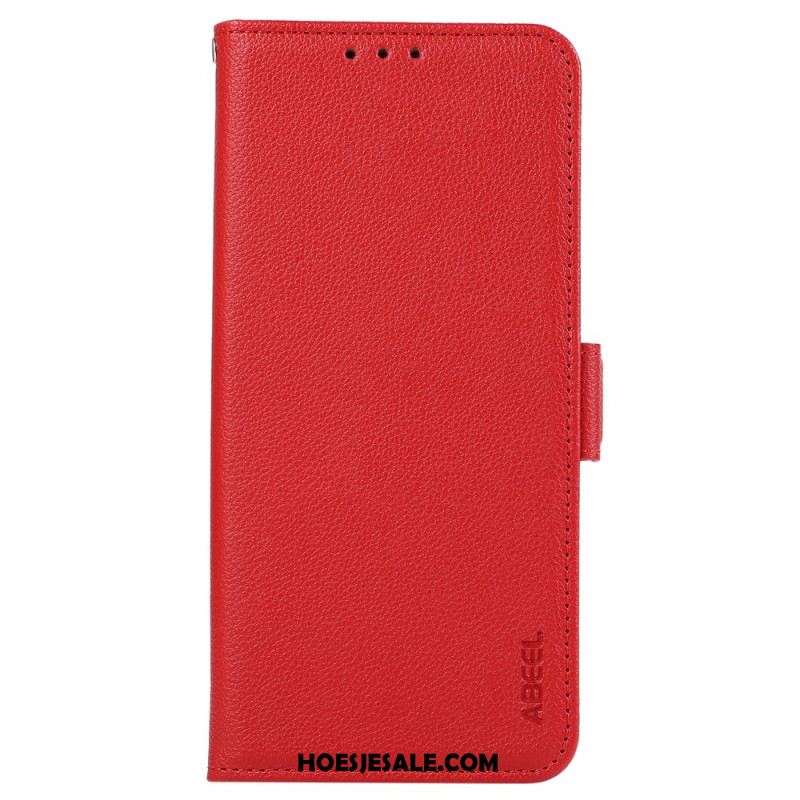 Flip Case Leren Oneplus 13r Gebakken Effect Abeel