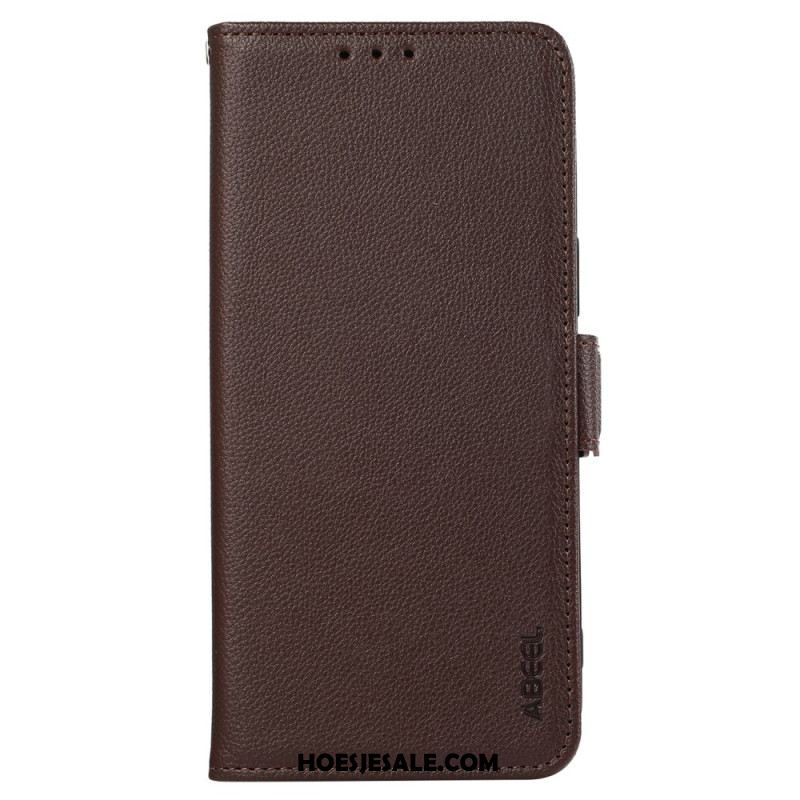 Flip Case Leren Oneplus 13r Gebakken Effect Abeel