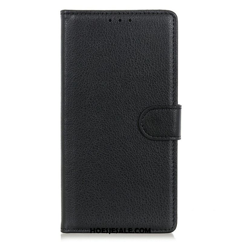 Flip Case Leren Oneplus 15 Traditioneel Imitatieleer Leer