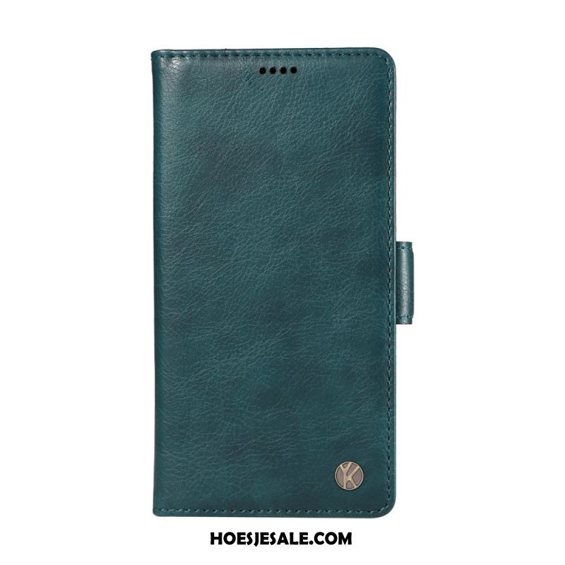 Flip Case Leren Oneplus 15 Vintage Yikatu