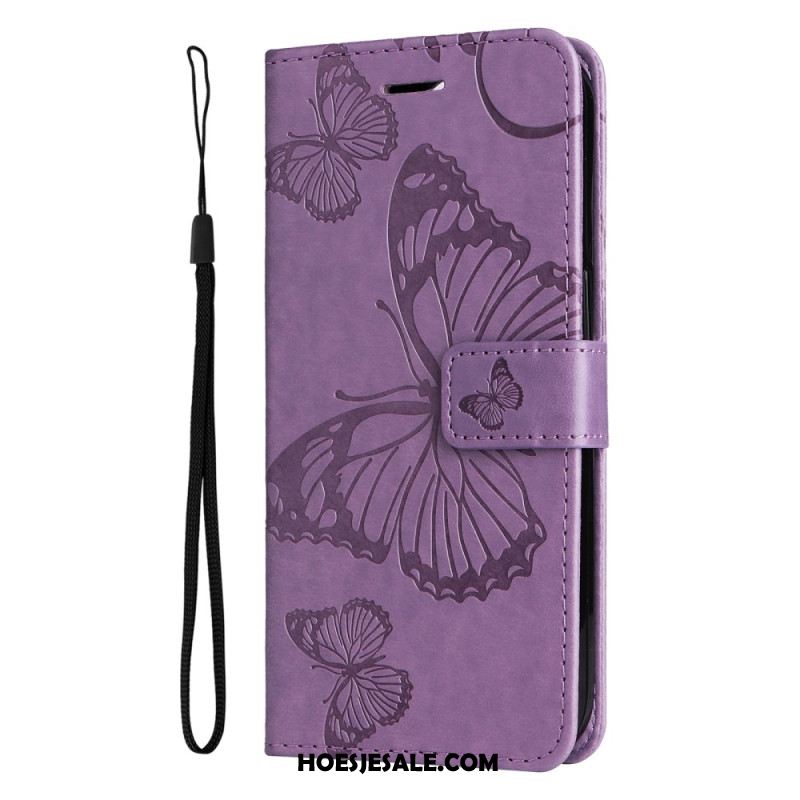 Flip Case Leren Oneplus Nord 4 Gigantische Vlinderband