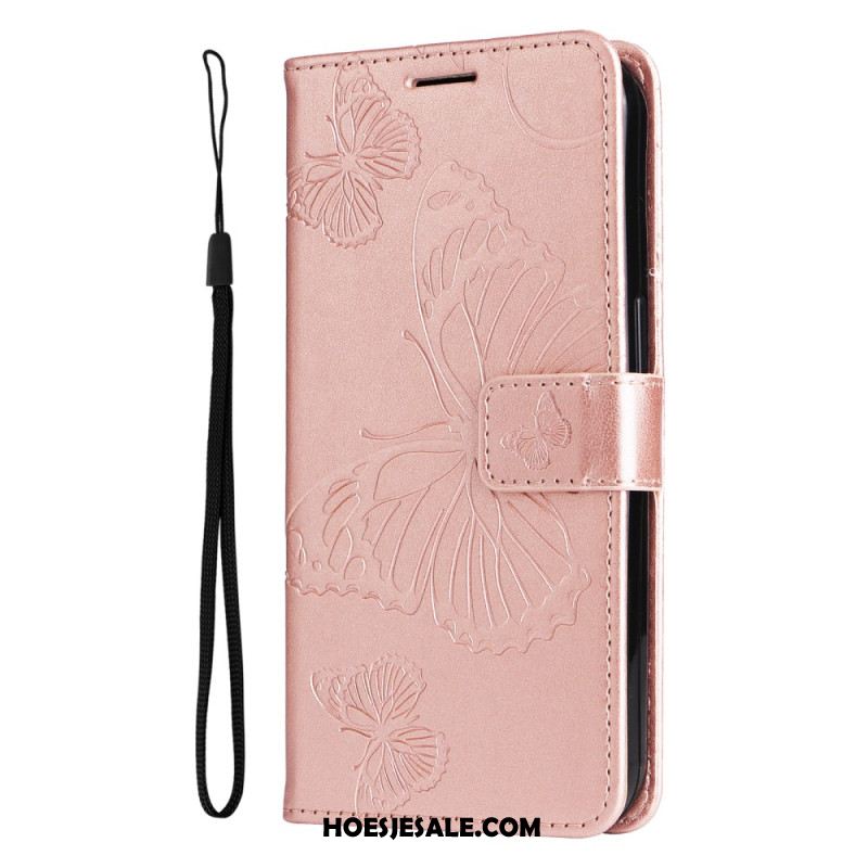 Flip Case Leren Oneplus Nord 4 Gigantische Vlinderband