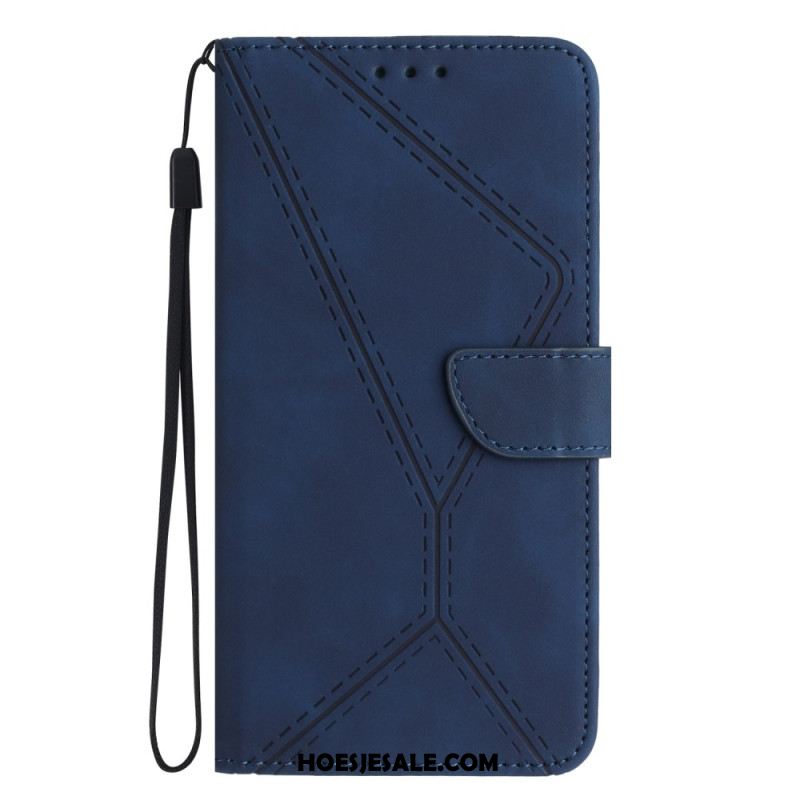 Flip Case Leren Oppo Reno 13 5g Lijnen En Strepen