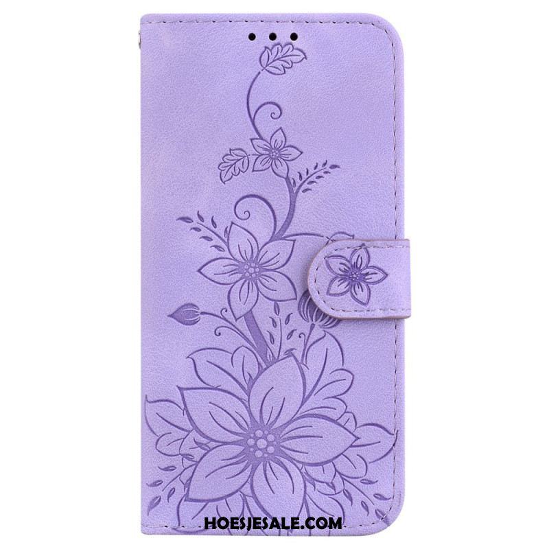 Flip Case Leren Oppo Reno 13 Pro 5g Fleur-de-lis-patroon