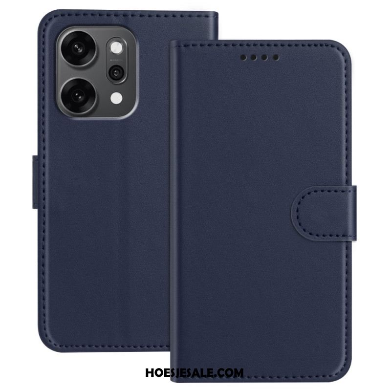 Flip Case Leren Oppo Reno 14 Pro 5g Monochroom
