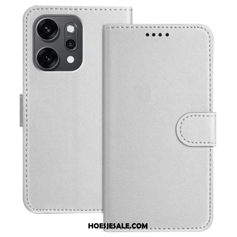 Flip Case Leren Oppo Reno 14 Pro 5g Monochroom