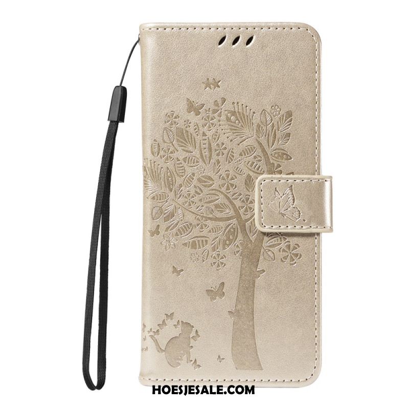 Flip Case Leren Oppo Reno 14f 5g Boom En Kat