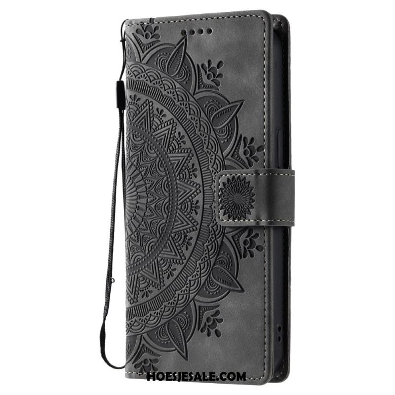 Flip Case Leren Samsung Galaxy A17 4g / 5g Mandala Suède-effect