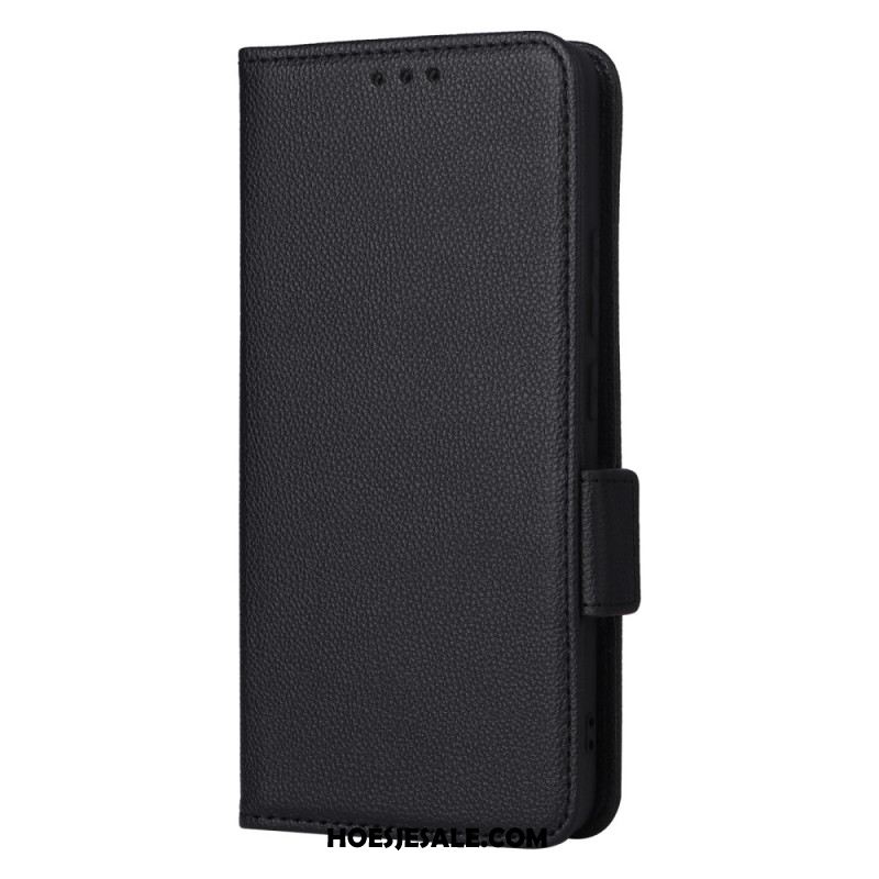Flip Case Leren Samsung Galaxy S25 5g Edge Kunstleer Met Bandje