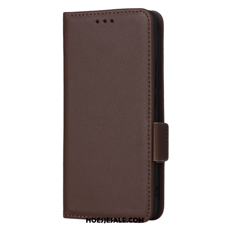 Flip Case Leren Samsung Galaxy S25 5g Edge Kunstleer Met Bandje