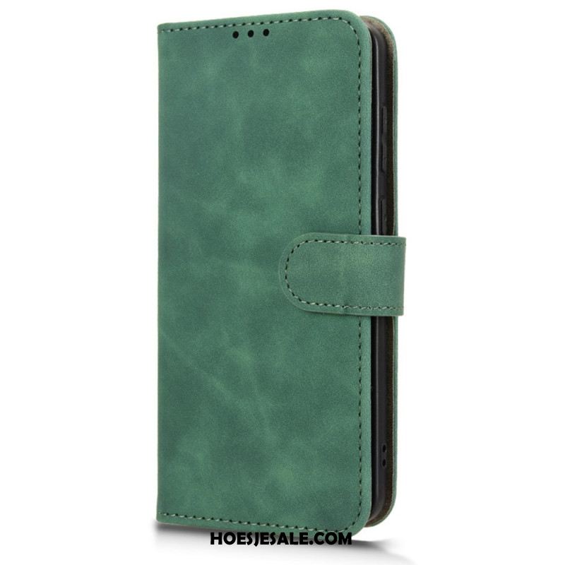 Flip Case Leren Samsung Galaxy S25 5g Edge Suède-effect