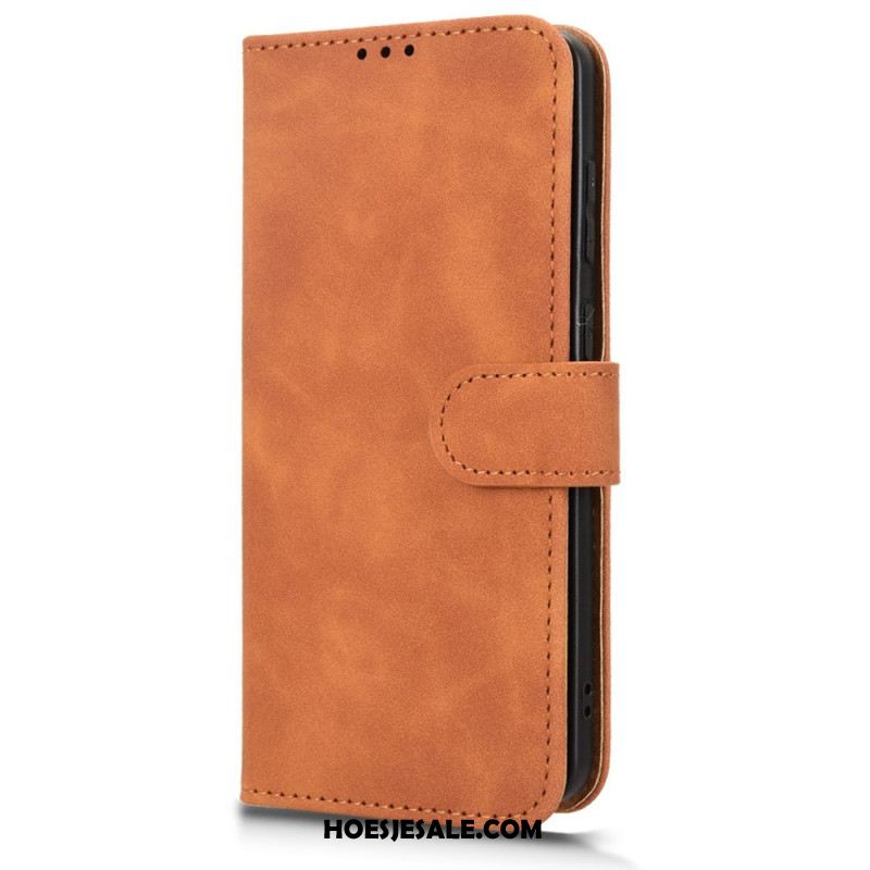 Flip Case Leren Samsung Galaxy S25 5g Edge Suède-effect