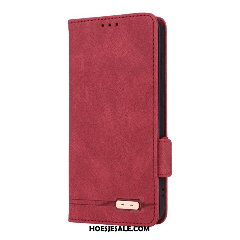 Flip Case Leren Samsung Galaxy S25 5g Retro Suède-effect