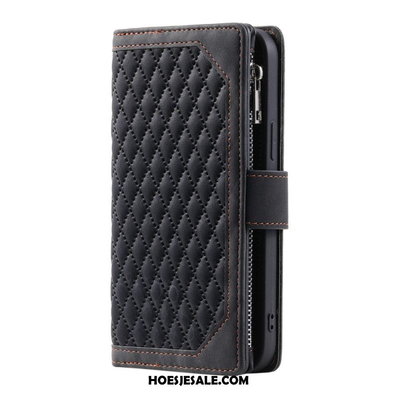 Flip Case Leren Samsung Galaxy S25 Fe Gewatteerd