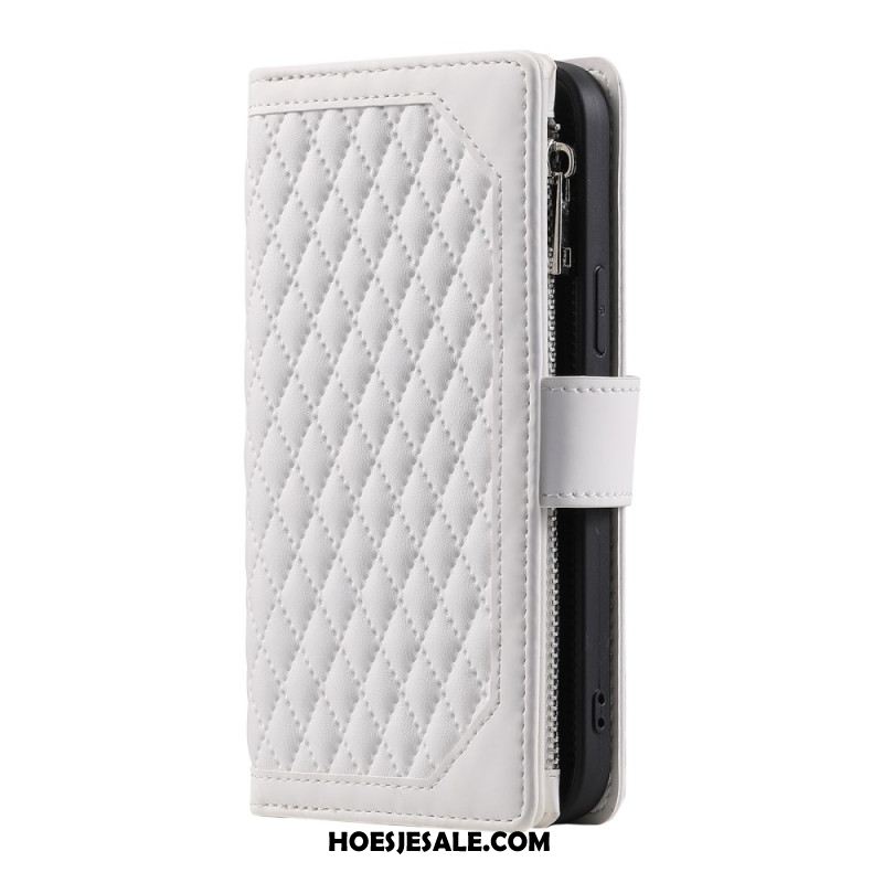 Flip Case Leren Samsung Galaxy S25 Fe Gewatteerd