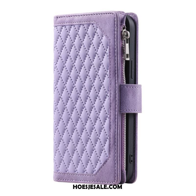 Flip Case Leren Samsung Galaxy S25 Fe Gewatteerd