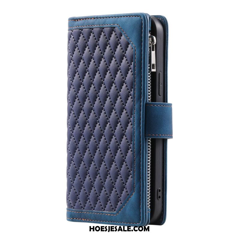 Flip Case Leren Samsung Galaxy S25 Fe Gewatteerd